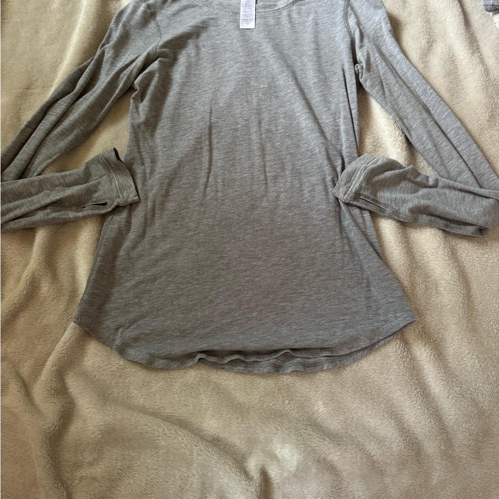 Ivivva Gray Fitted Long Sleeve T-Shirt